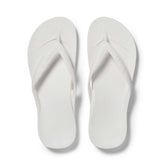 White - Arch Support Flip Flops